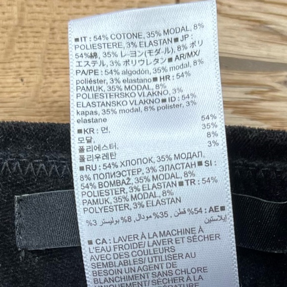 Banana Republic black velvet Sloan pant - Picture 7 of 11